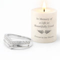 Sterling Silver Wishbone Ring for Ashes • Custom Memorial Keepsake Jewellery with Inclusion Kit
