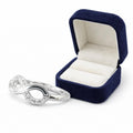 Personalised Memorial Infinity Ring with Ashes – Sterling Silver Keepsake & inclusion kit