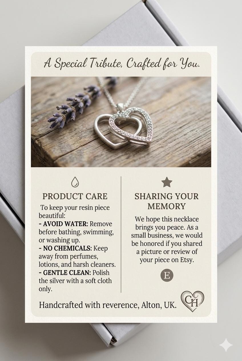 Personalized Heart Cremation Necklace for Ashes Purple Resin Memorial Jewelry • Custom Pet Loss or Bereavement Gift for Her with 18 in chain