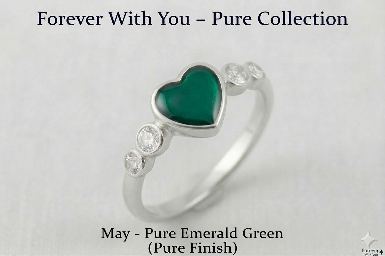 Sterling Silver Heart Ashes Ring: Memorial Keepsake, Pet Loss, UK Studio Crafted & inclusion kit