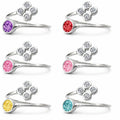 Personalised Memorial Ring – Sterling Silver Bezel with CZ Cluster cremation ring ashes & inclusion kit