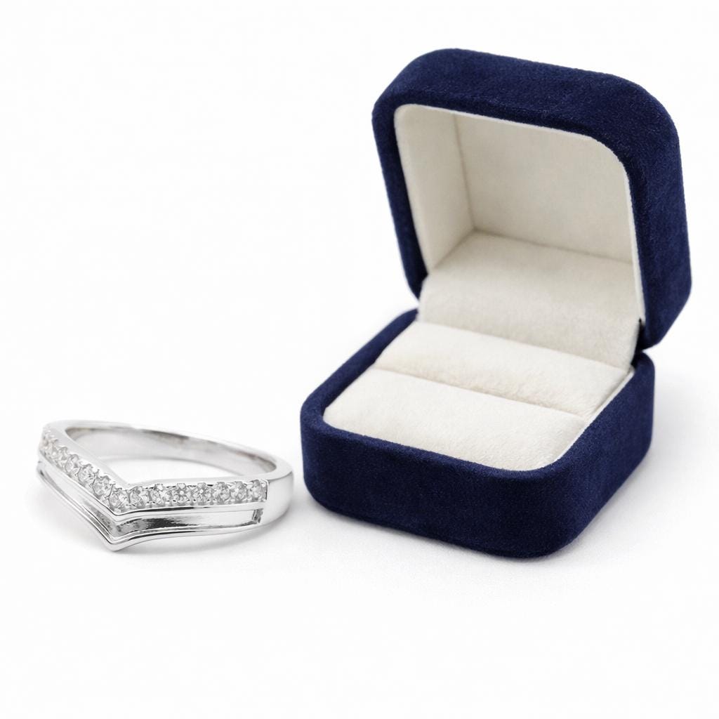 Sterling Silver Wishbone Ring for Ashes • Custom Memorial Keepsake Jewellery with Inclusion Kit