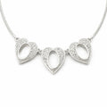 Personalised Memorial Bracelet for Loved One or Pet – Three Heart Sterling Silver Keepsake & inclusion kit