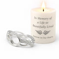 Memorial Ashes Ring – Cremation Keepsake Jewellery – Remembrance Ring for Loved Ones
