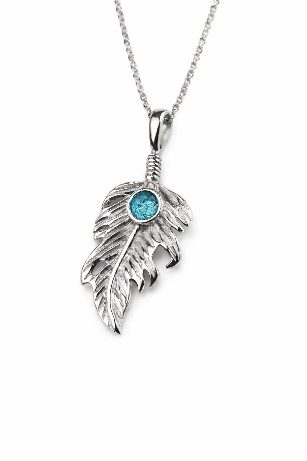 Sterling Silver Feather Necklace for Ashes • Custom Memorial Pendant & Inclusion Kit • Sympathy Gift for Loss of Loved One