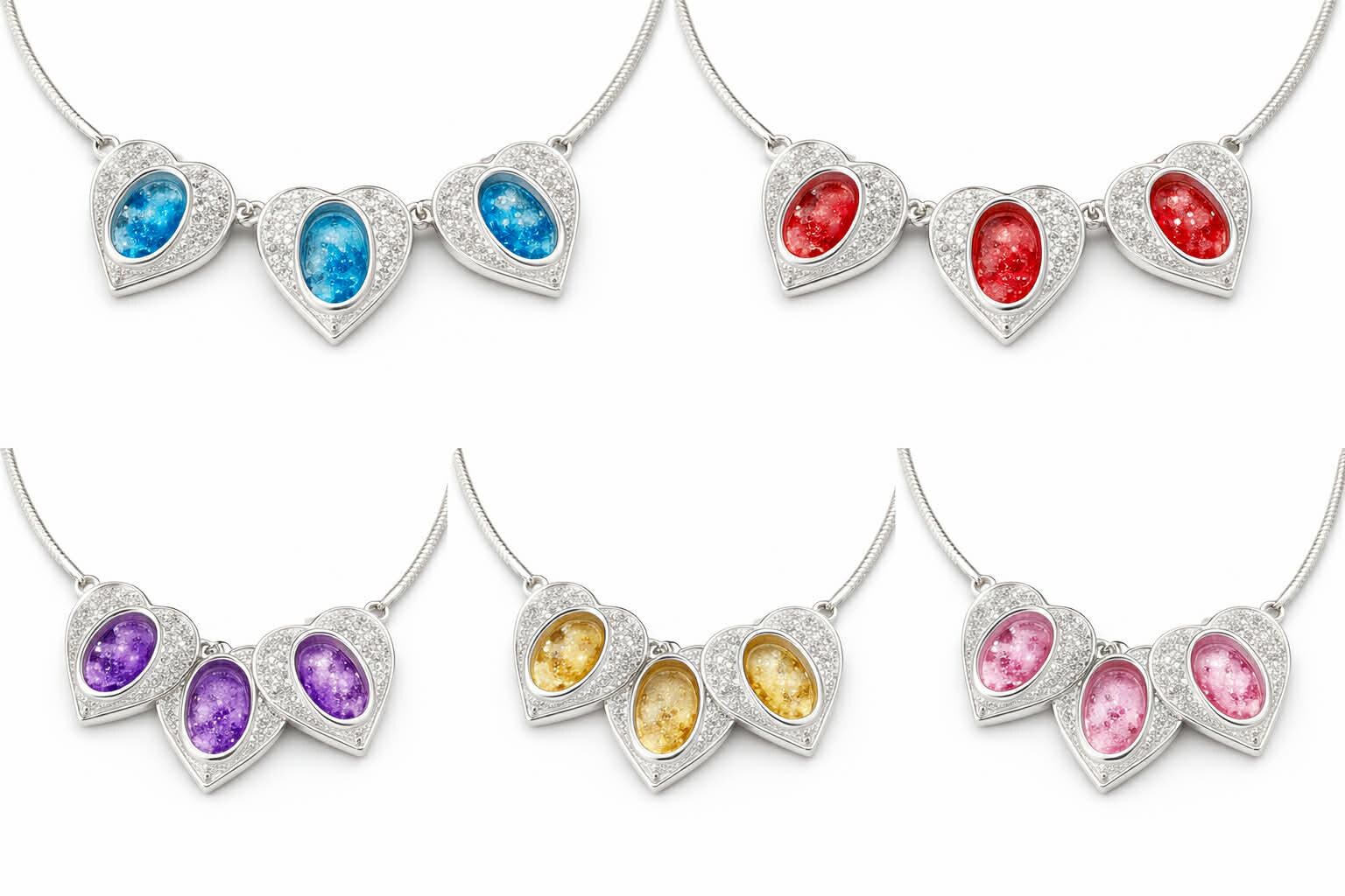 Personalised Memorial Bracelet for Loved One or Pet – Three Heart Sterling Silver Keepsake