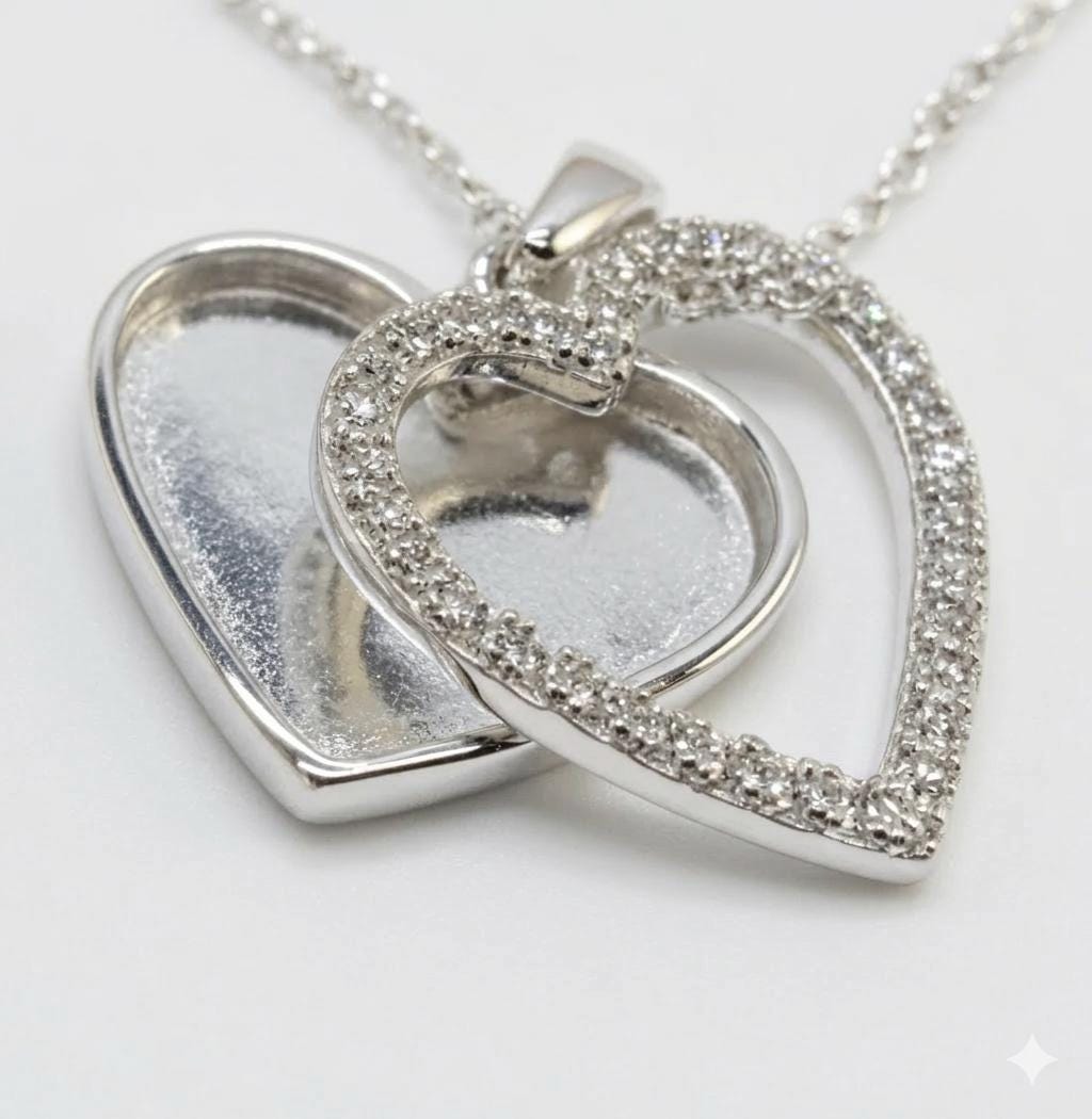 Personalized Heart Cremation Necklace for Ashes Purple Resin Memorial Jewelry • Custom Pet Loss or Bereavement Gift for Her with 18 in chain